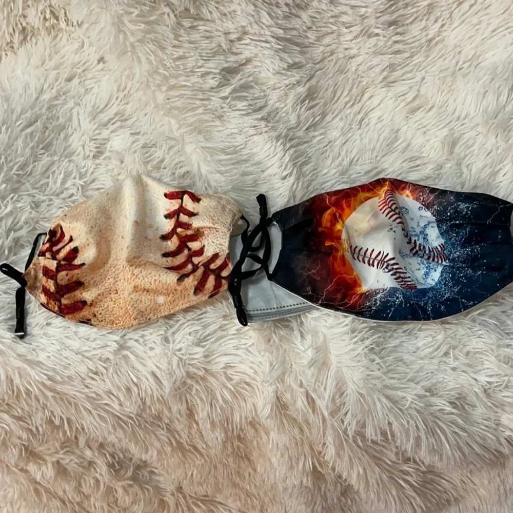 New set/2 baseball face masks
